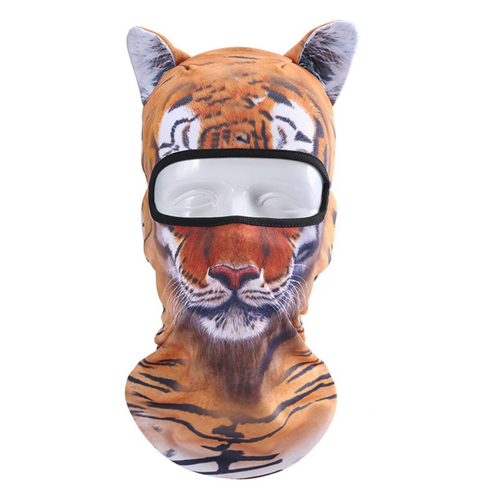 3D Animal Cat Dog Outdoor Bicycle Cycling Sport Ski Full Face Mask Hat: D