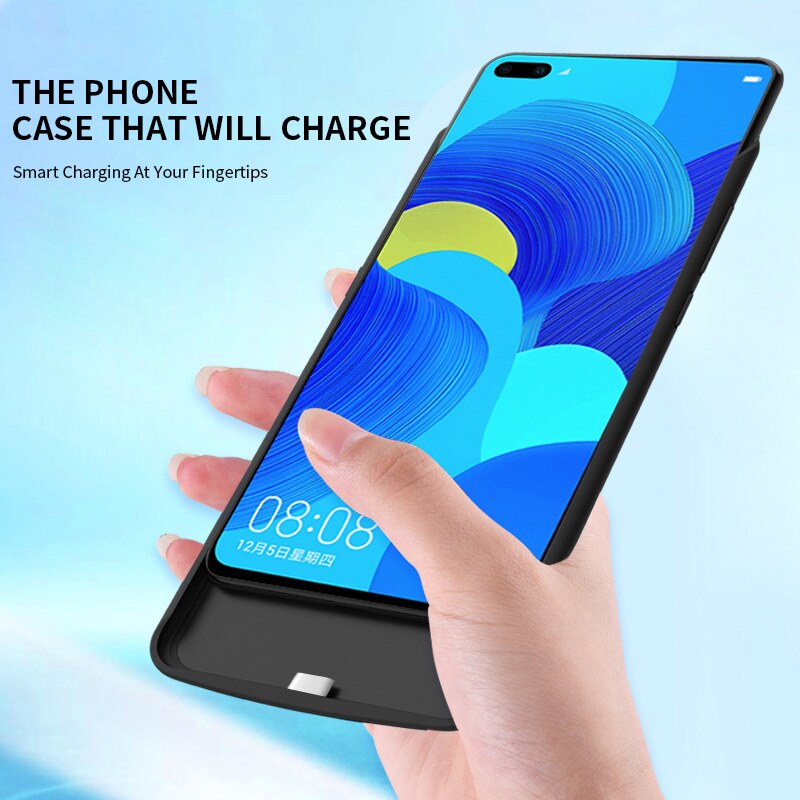 PINZHENG 6800mAh Ladegerät fallen Für Huawei Nova 6 Ladung fallen Für Huawei Nova 6 6800mAh Energie Bank ladegerät Fällen