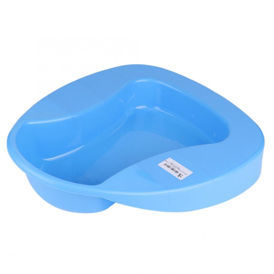 Washable Firm Thick Plastic Stable Bedpan Heavy Duty Smooth Bed Commode for Bed-Bound Patient and Elderly Disabled People