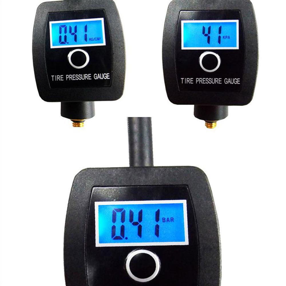 Jauge de pression d'air de pneu de vélo numérique Durable Mini mesure de compteur de pneu d'air de vélo affichage numérique de haute précision