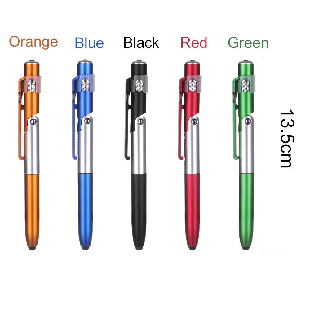 1PC Multi-function Foldable Touch Screen Pen LED Light Mobile Phone Stand Stylus Pencil Capacitive Pen Smartphones Accessory