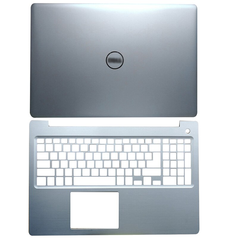 Top Back Cover Voor Dell Inspiron 15 5570 5575 Series Lcd Back Cover/Front Bezel/Palmrest/bottom Case Achterklep Cover Zilver