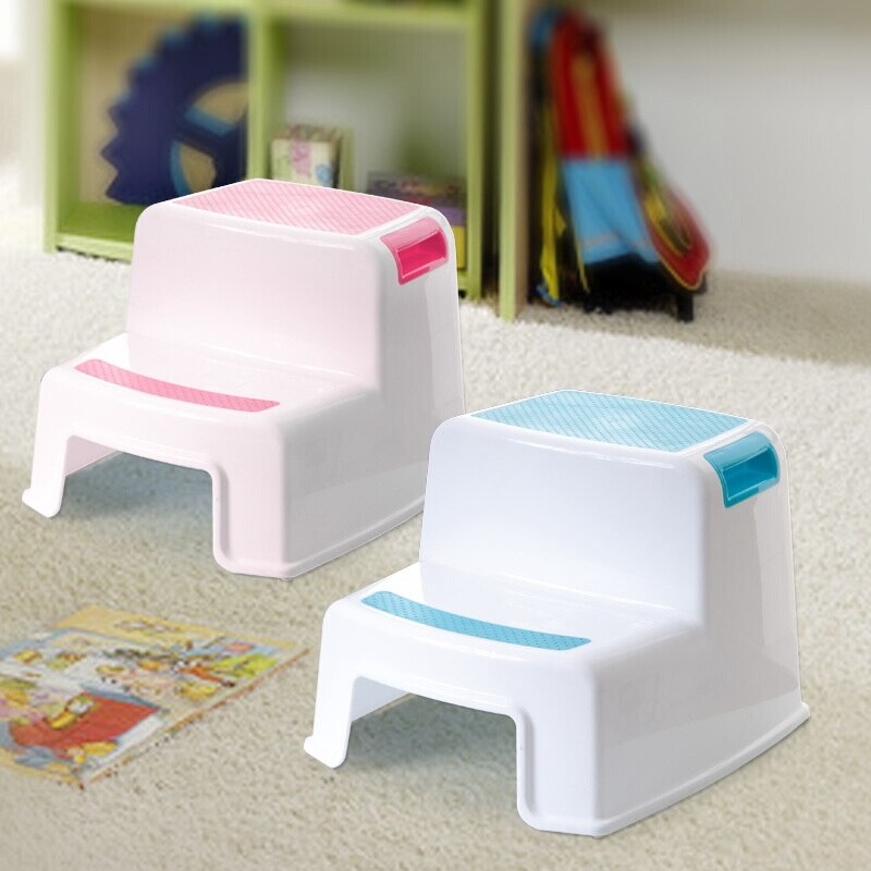 2 Step Stool for Kids - Childrens,Toddler Stool with Slip Resistant Soft Grip for Safety As Bathroom Toilet Potty Training Stool
