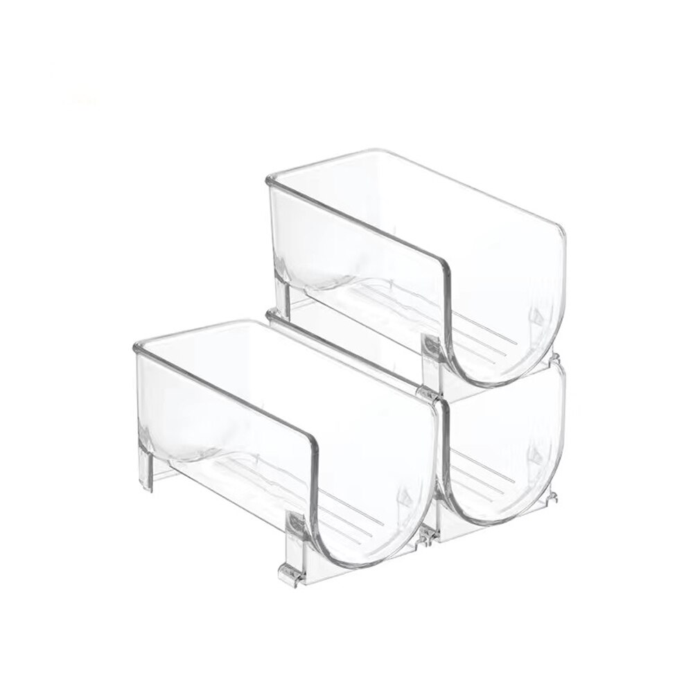 Refrigerator wine rack stand Stackable Anti-slip Wine Storage Organizer wine accessories for the kitchen Countertops Table Top: 3PCS