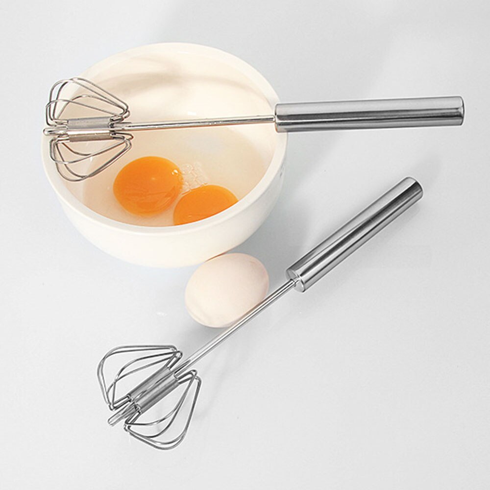 2 st vispar premium rostfritt stål hand push visp äggvisp mixer visp mix rör visp 26.2*5.6cm, 35.5*7cm