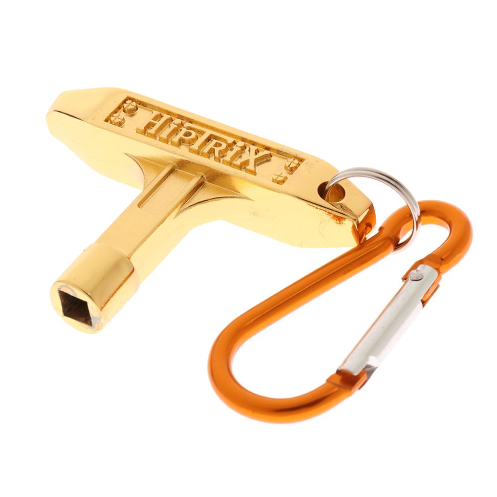 Standard Drum Key With Keychain Key Ring With Metal Hook Clip For Drummer Musical for Jazz Drum Parts Accessories: Default Title