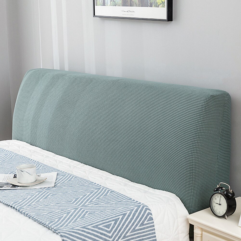 Nordisk stil elastisk solid stretch soveværelse indretning sengegavl betræk blødt ryglæn moderne støvtæt beskytter jacquard hotel hjem