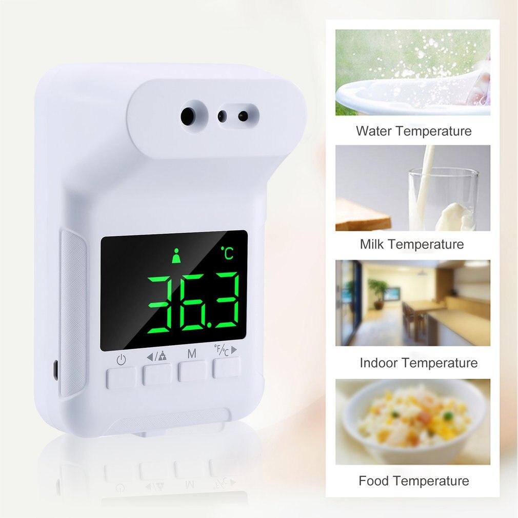 Thermomètre frontal fixe K3S, sans Contact, à infrarouge, sans fil