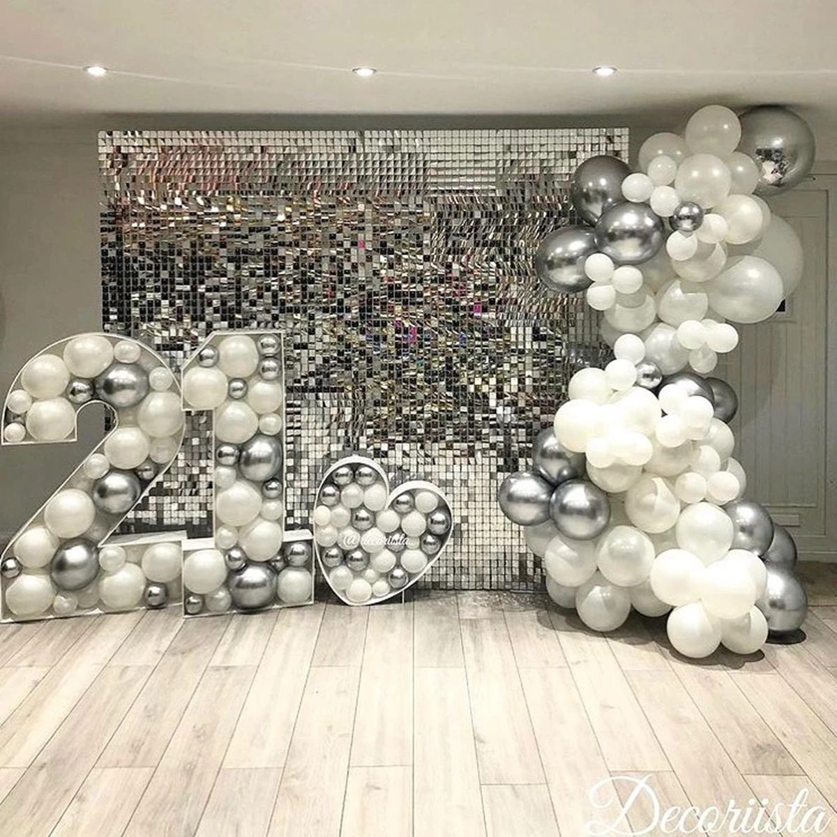 2M Folienvorhang Schimmer Pailletten Glitzer für Fotozone Hintergrund Hintergrund Hochzeit Geburtstag Party Babyparty Photozone Dekor