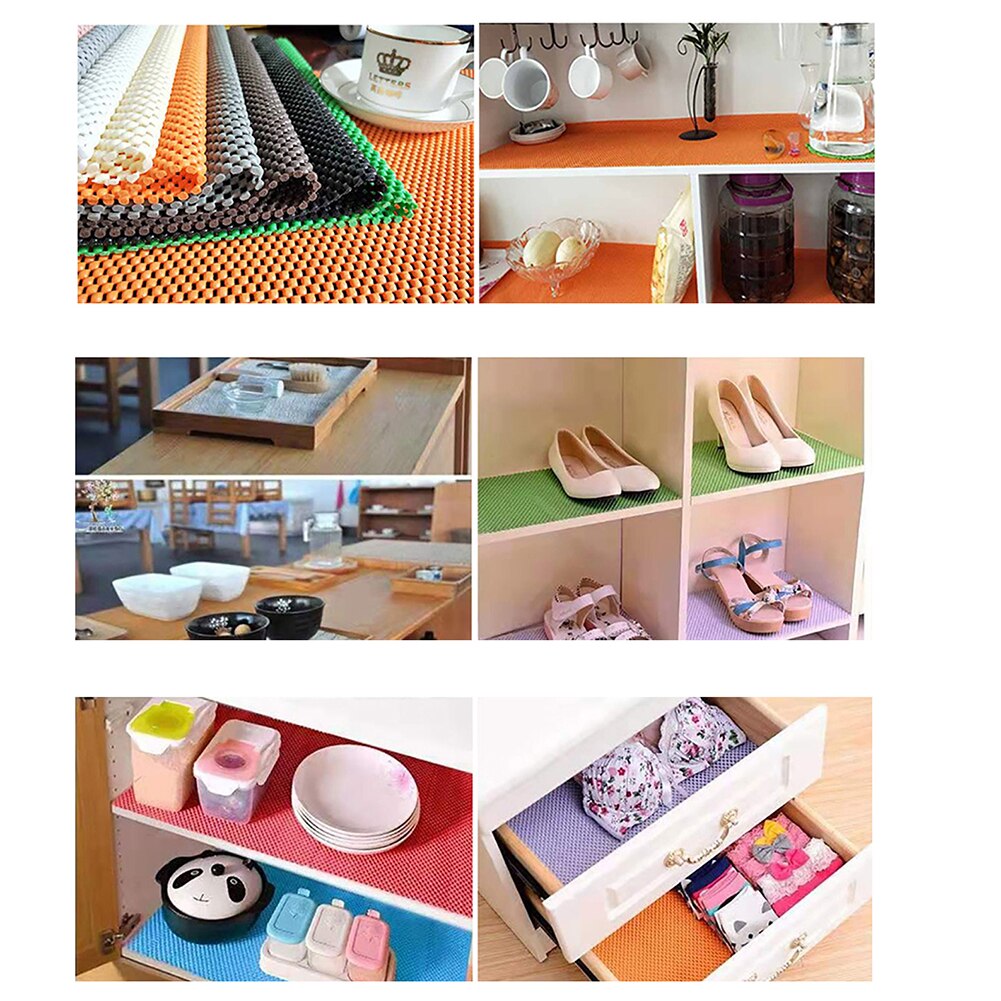 Küche 200cm * 30cm Heimat-matt PVC Schaum Nicht-Unterhose Pad Boden matt Gitter Schlecht matt Regal Liner DIY matt Haushalt Praktische Hause Typ
