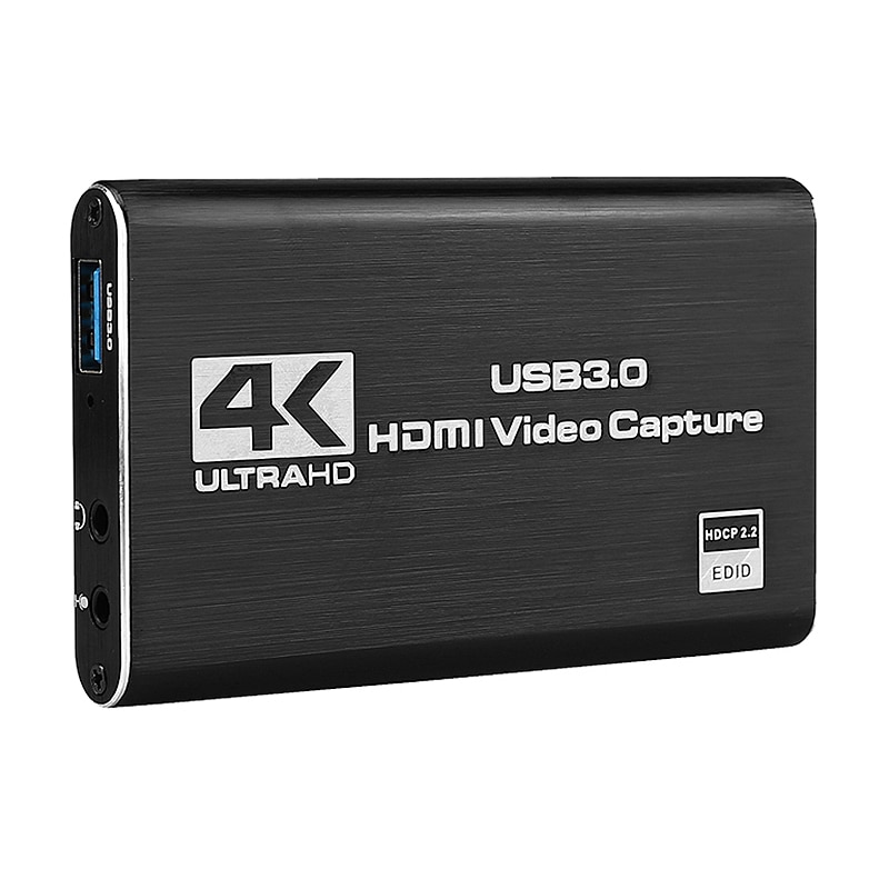 Hdmi video capture card 4k sn record usb 3.0 1080p 60 fps game capture device: Default Title