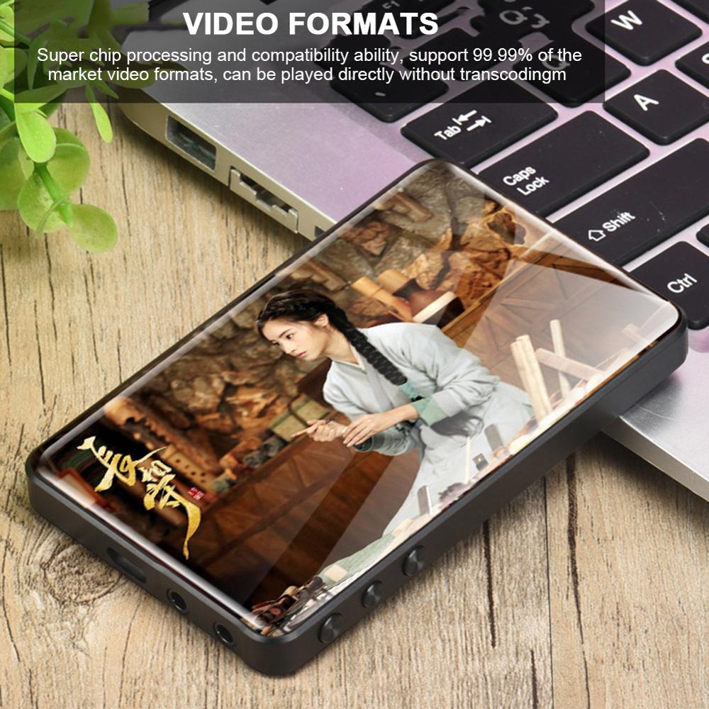 Multi-Function MP3 Player With Bluetooth HiFi Music Player Speaker 2.4" Screen Touch Screen Portable Audio/Video Player