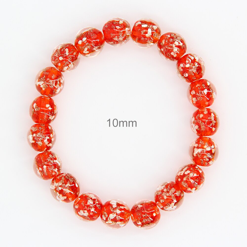 Armbänder für frauen charme für schmuck machen mädchen Rot Armband leucht 810mm Nächtlichen licht Quicksand perlen yoga jóias: 10mm