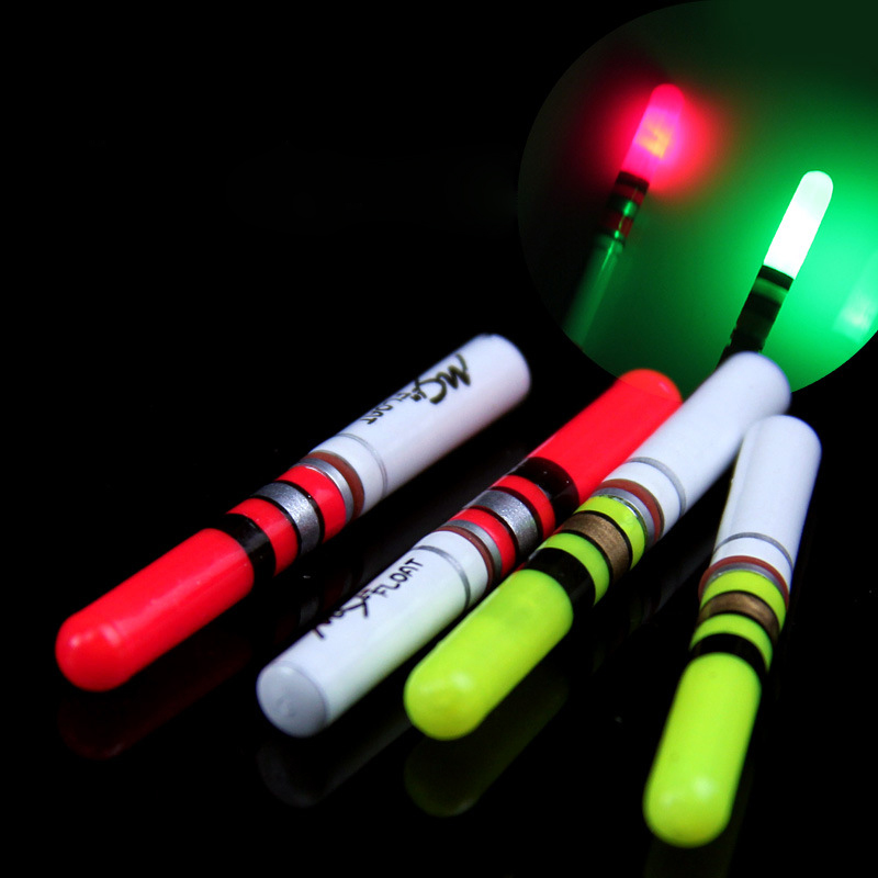 10 unids/lote palo de luz de pesca nocturna con batería CR322 barra de luz LED para accesorio de flotador luminoso funciona con batería CR322 A417