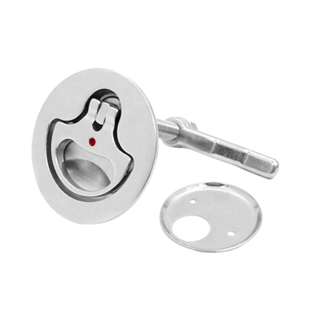 1Pcs Marine Boat Hatch Latch Turning Lock Lift Handle Flush Mount 316 Stainless Steel