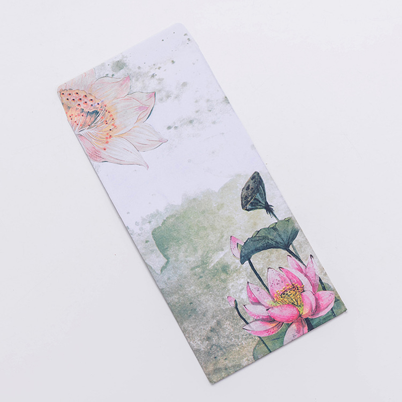 Ezone 3 pçs estilo chinês envelope para carta de escrita cartão de papel retro flor artesanato envelopes de papel material escolar