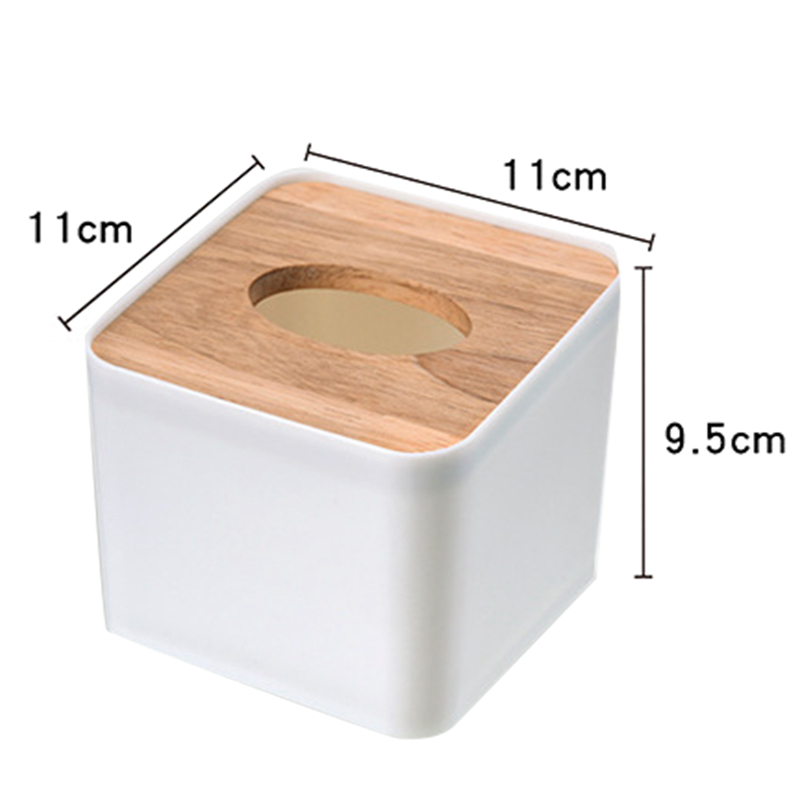 Modern Wood Napkin Holder Square Shape Wooden Plas... – Grandado