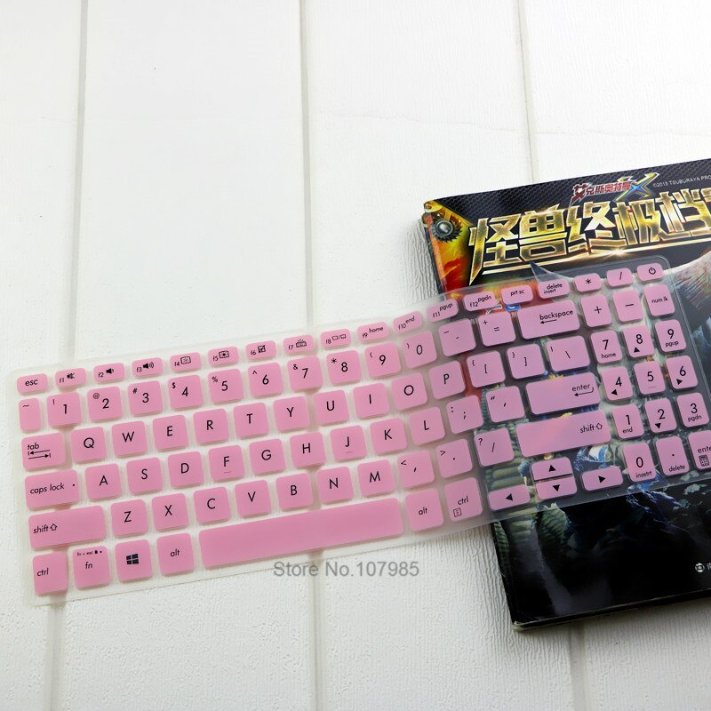 Silicone Keyboard Cover Skin Protector For ASUS VivoBook 15 F515J F515JA F515JP F515EA F515EP F515 JA X515JF X515 MA 15.6 inch: Pink