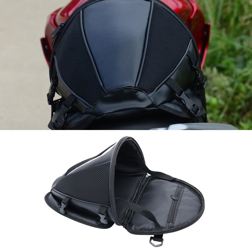 Motorfiets Pu Tail Bag Waterdichte Achterbank Bagage Tas Reizen Rijden Rugzak Dirt Bike Dual Sport Praktische Tank Tas