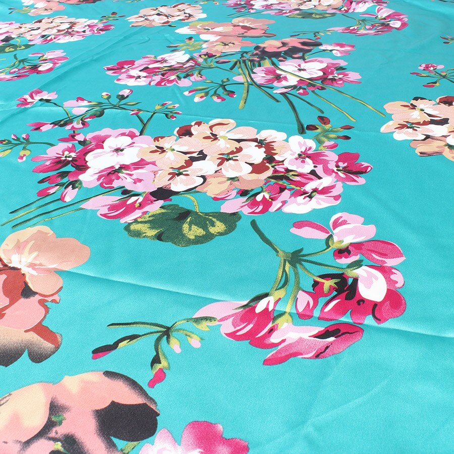 Micro Elastic Satin Fabric Crepe Charmeuse Soft Bridal Dress Summer Clothes Material - 1 Yard: Green