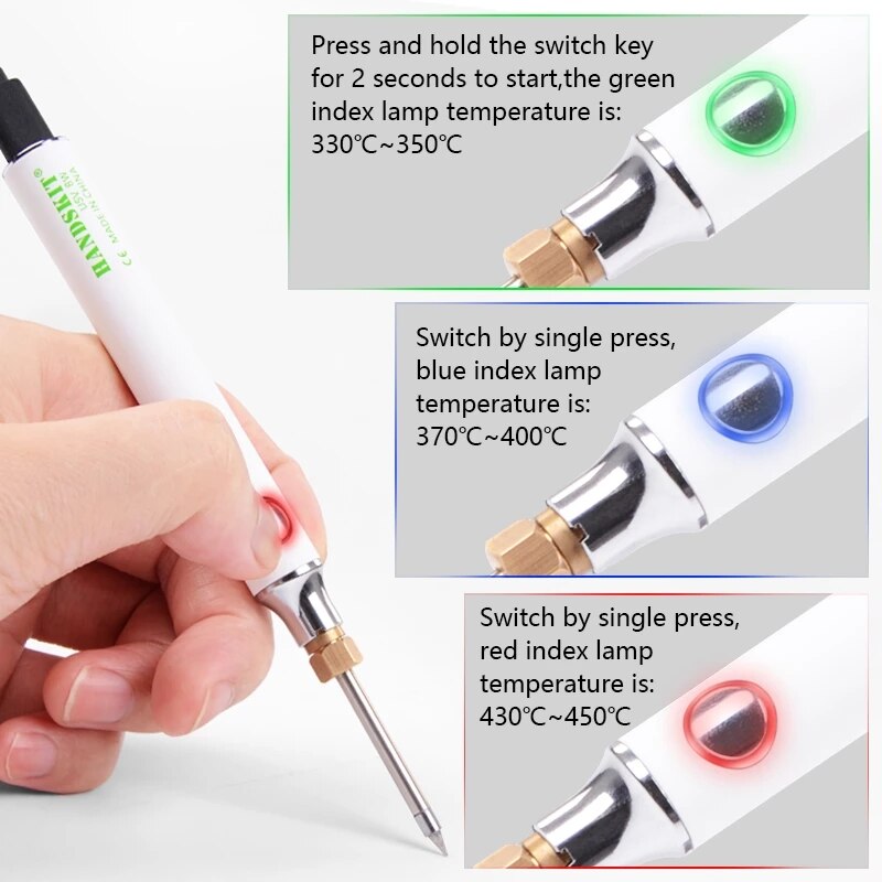 Handskit Universal USB Soldering Iron Tips 5V 8W Protable Tin Solder Iron Heating Accessories Within 24h
