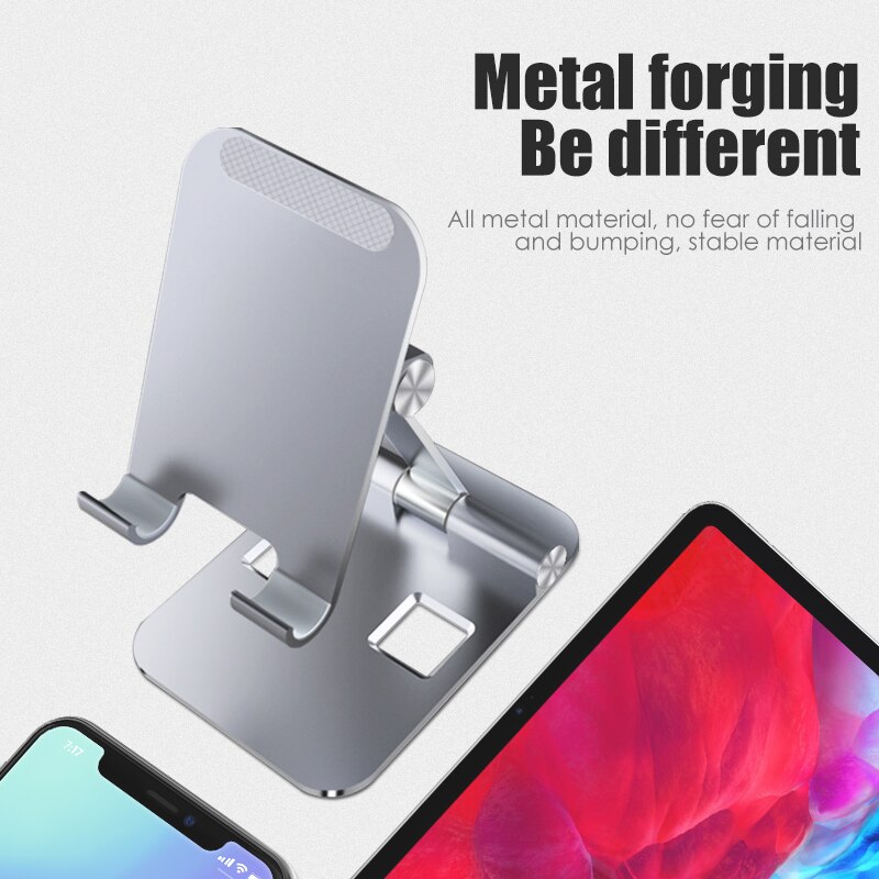 Universal Alloy Foldable Desktop Tablet Stand For Samsung Huawei iPad 9.7 10.2 Pro 11 Air 4 Tablet Holder Tablette Phone Support