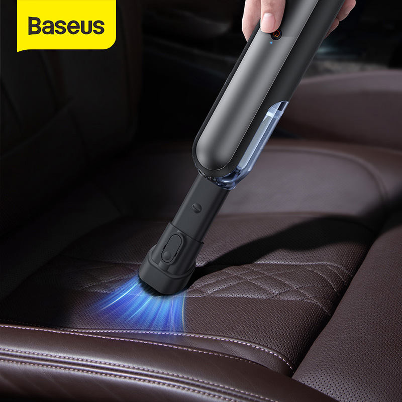 Baseus-aspiradora portátil con USB, aspiradora de mano con filtro HEPA, silencioso, lavable, 4000Pa, minidiseño para limpieza de coche y PC