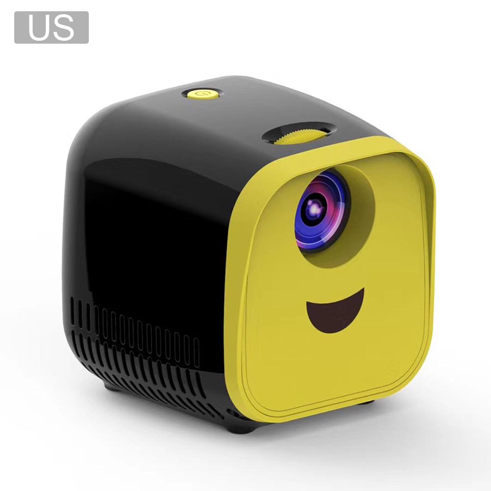 L1 mini-projectoren 1080p full hd led-filmprojectoren home theater videoprojectoren met hdmi-kabel voor usb tf tv laptop game: B us-stekker