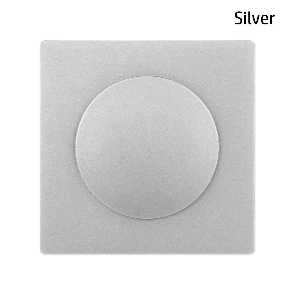 Cubierta autoadhesiva para agujero de alambre de pared, conducto de protección de decoración, tapa de Panel a presión, adorno de enchufe de agujero de taladro exclusivo, 1 ud.: silver