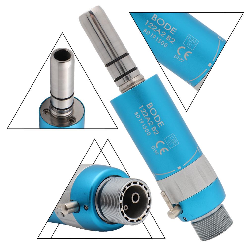 Pièce à main dentaire à basse vitesse couleur nez droit contre-Angle moteur pneumatique Turbine à Air BODE 2 trous/4 trous B2/M4 rose/bleu/noir: air motor B2 BU