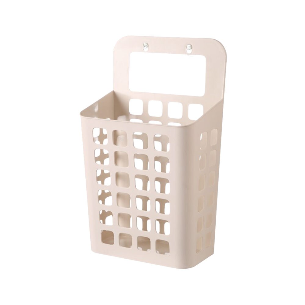 1pc grotere aan de muur bevestigde wasmanden, huishoudelijke containers, grote wasmand, opberghouder, wasorganizer: Beige