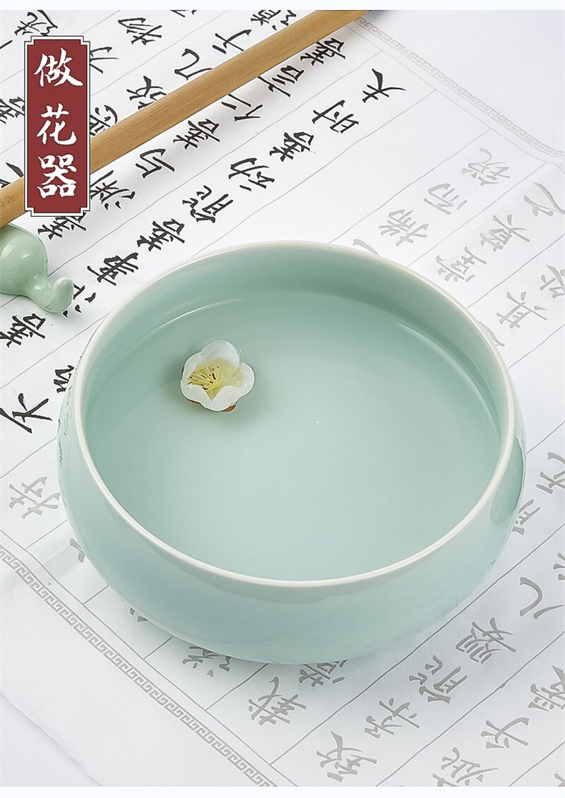 Schrijven Penselenbakje Pot Keramische Wassen Kopje Thee Wassen Kom Schilderen Borstel Wassen Kommen 1Pc