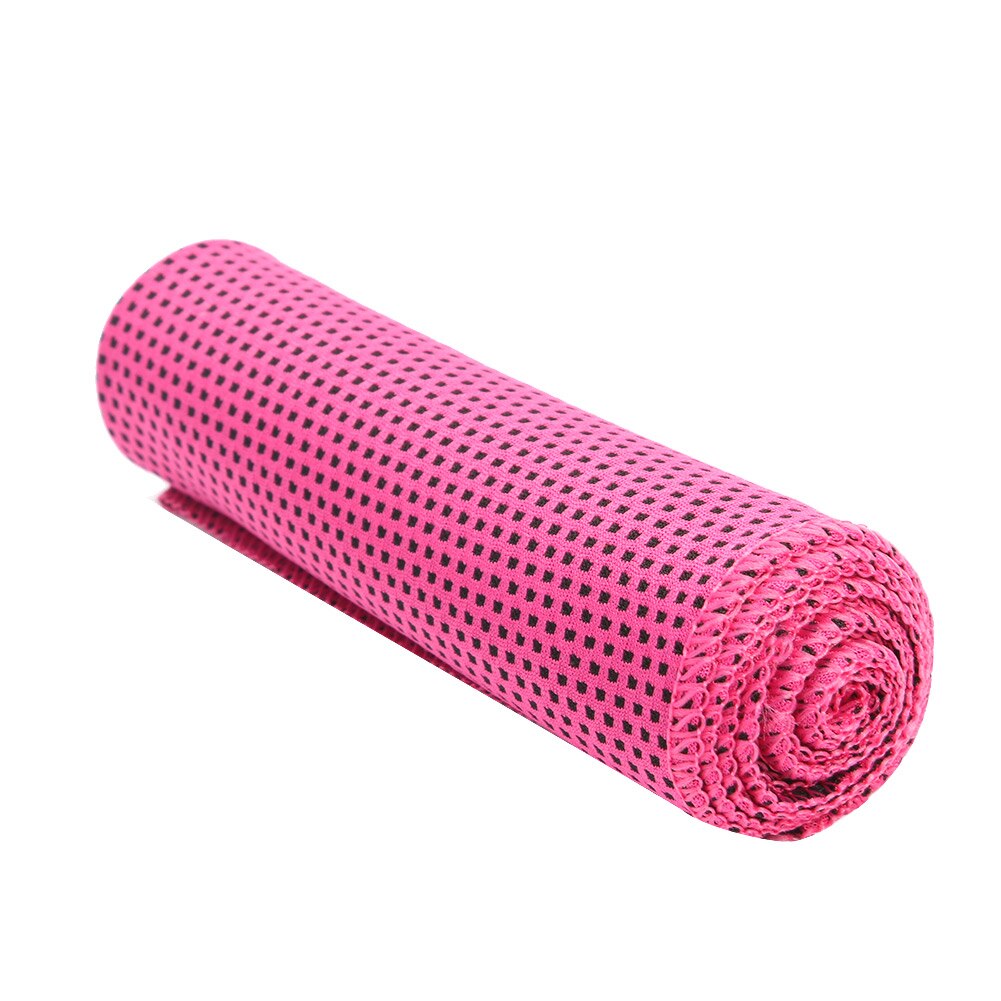 Ice Cold Sports Towel Summer Gym Outdoor Fitness Exercise Quick Dry Cooling Towel for Men Women Unisex: Burgundy