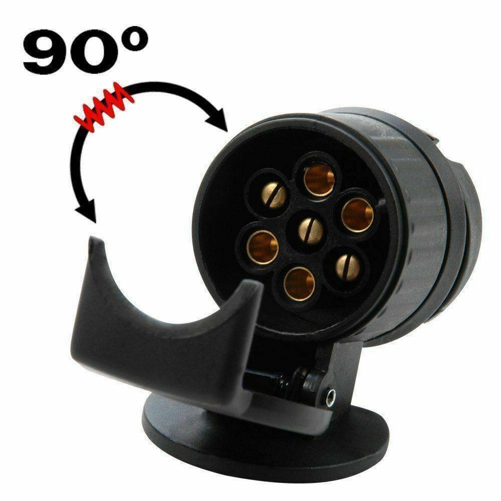Brand 13 To 7 Pin Plug Adapter Trailer Connector 12V Towbar Towing Waterproof Plugs Socket Adapter Protect Connections A30