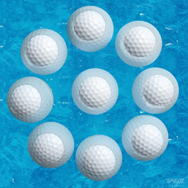 Pelota flotante de Golf para deportes al aire libre, 2 capas de larga distancia, cuando se coloca en el agua no se hunde, 1 pieza