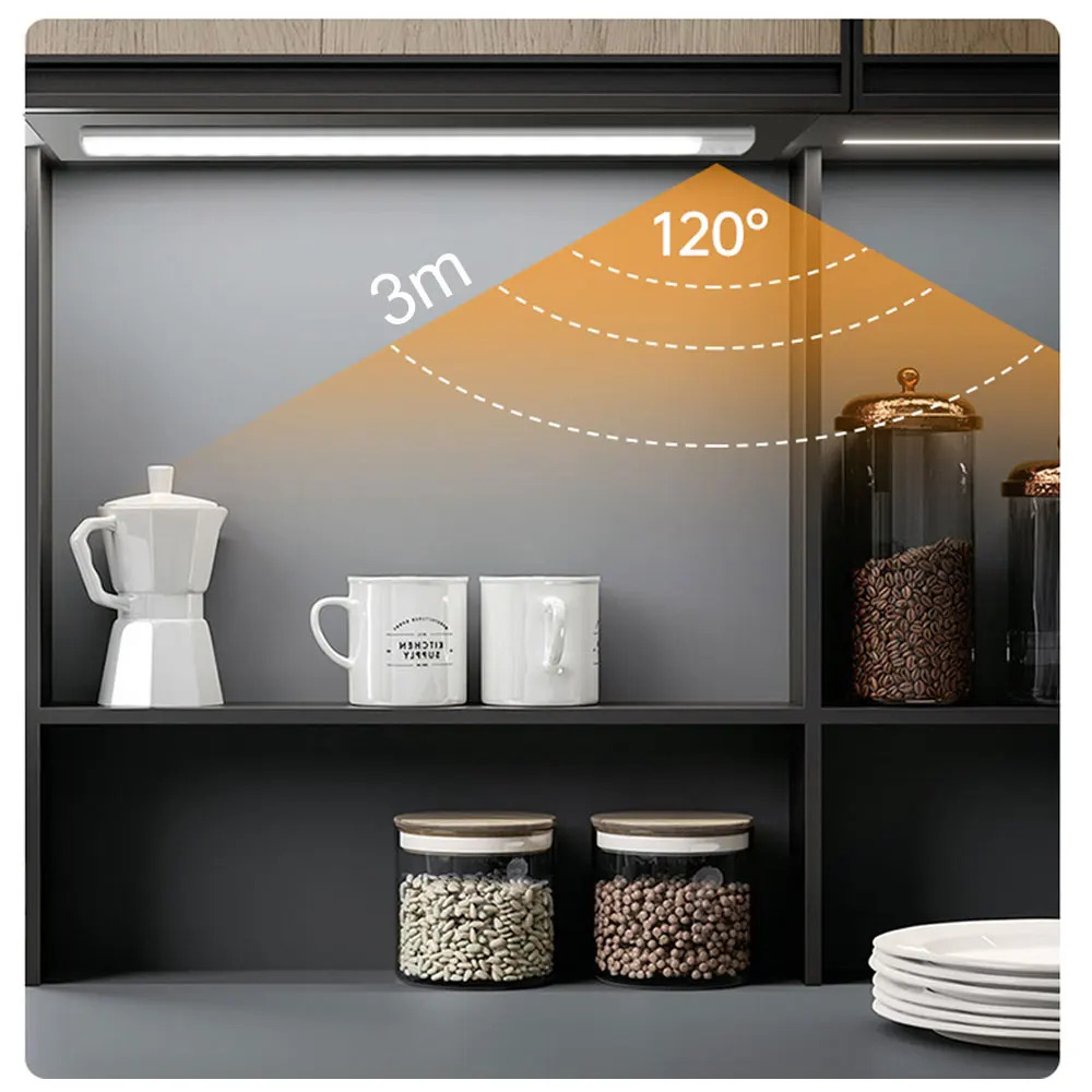 LED Kast Licht Type C Oplaadbare Bewegingssensor Nachtverlichting voor Keuken Garderobe Kast Verlichting 10 cm/20 cm/30 cm/40 cm/60 cm