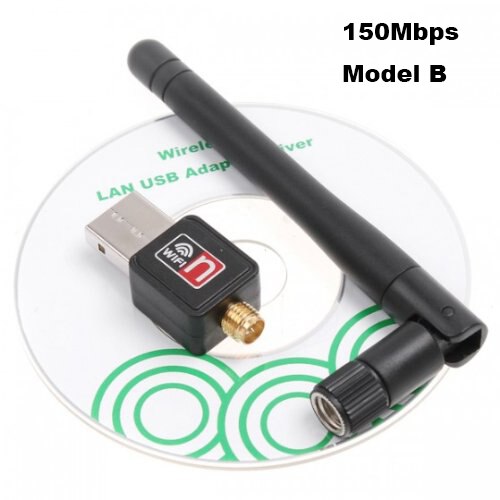 Wireless USB Wifi Adapter Free Driver 150Mbps Lan USB Ethernet 2.4G Wi-fi Network Card Wifi Dongle 802.11b/g/n: 150Mbps Model B