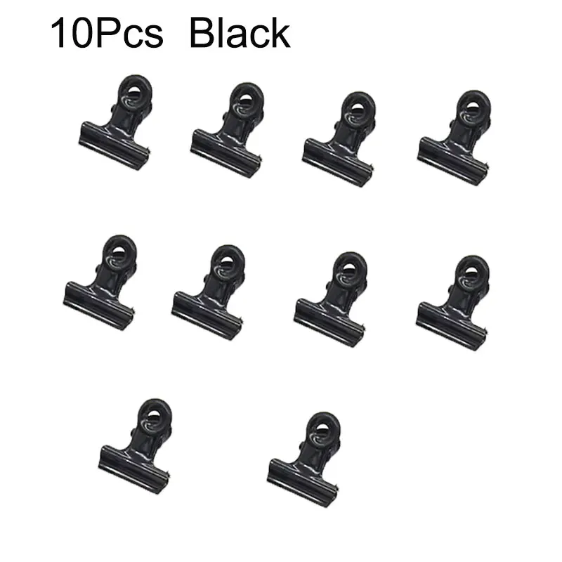 10Pcs Bulldog Clips Mini Metal Hinge Clips Tiny Binder Paper Clamps Fabric Sewing Clip for Paper DIY Art Crafts Photo Wall Decor: Antique Brass