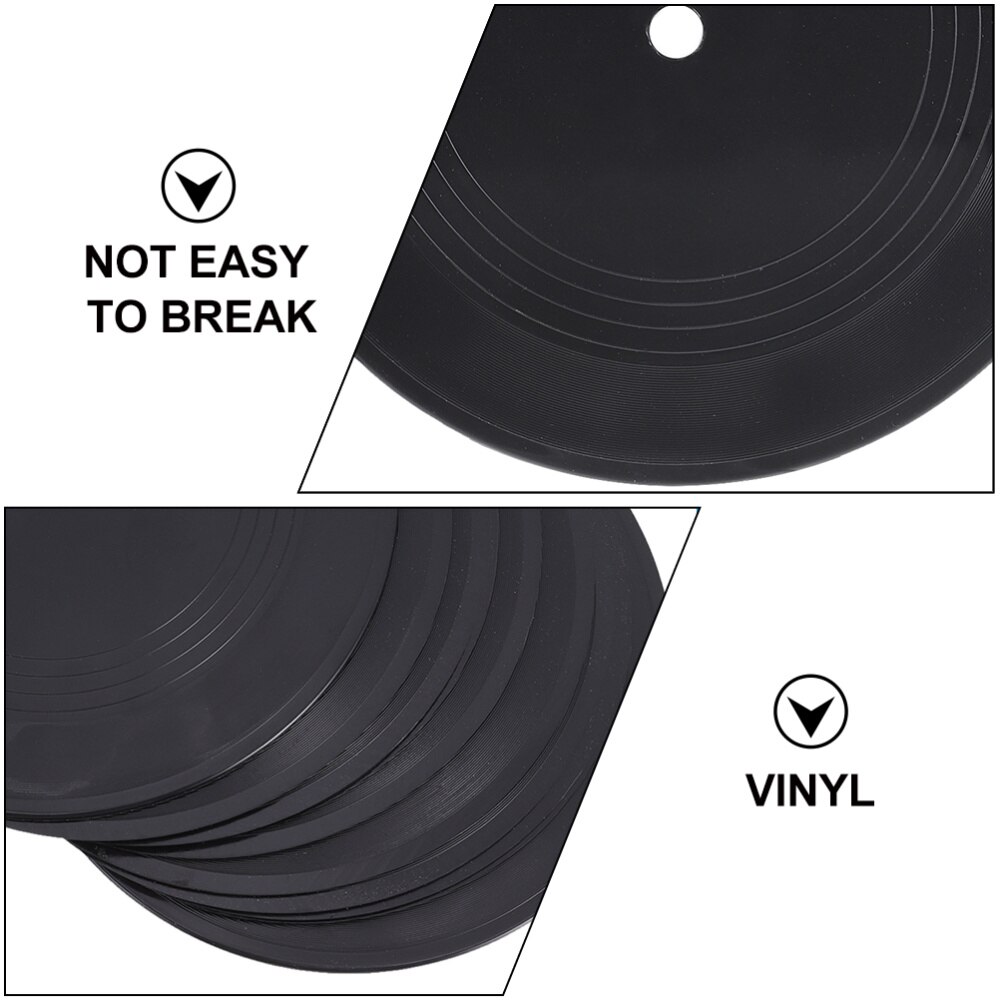 5pcs Blank Vinyl Records Indie Aesthetic Room Decor Wall Decorative Records