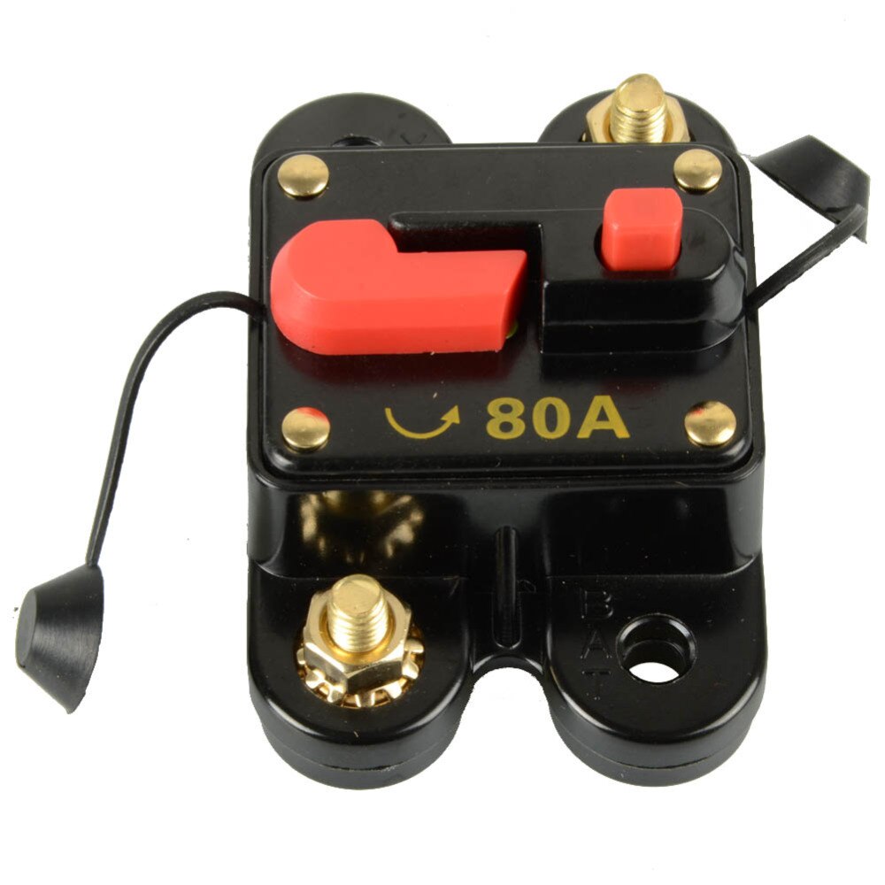 12V-24V DC Home Solar System Waterproof Circuit Breaker Reset Fuse Inverter Household Supplies Tools 60a 80a 100a 150a 200a 250a