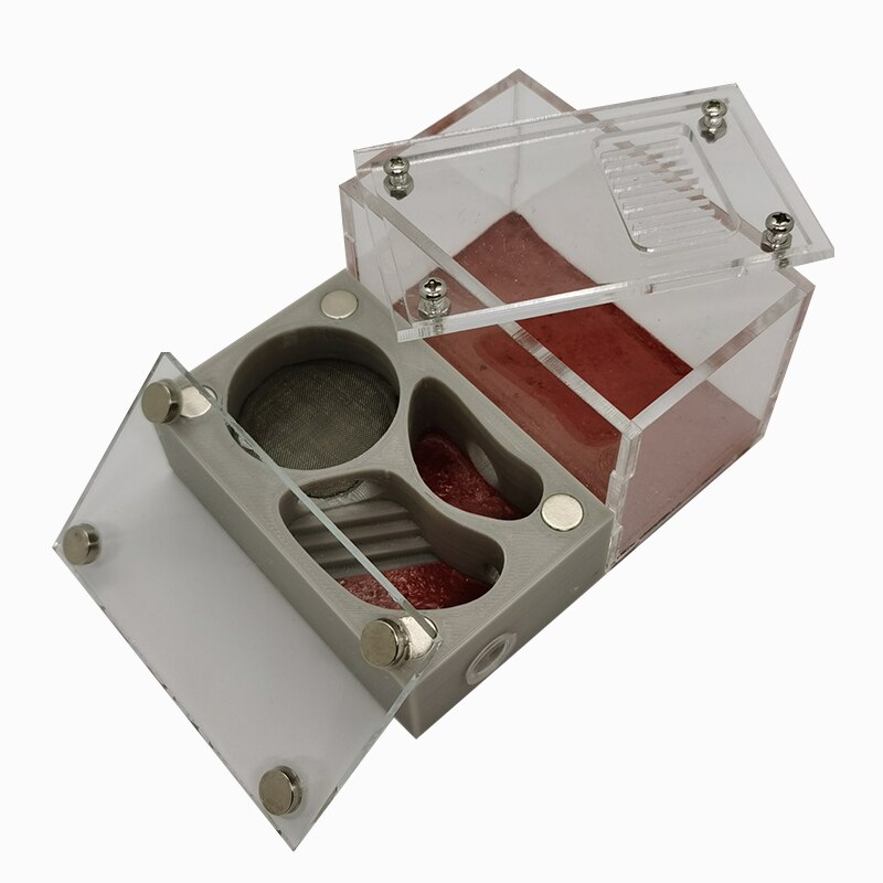 Grey 3D Plane Ant Nest Acrylic Nest Concrete Nest Ant Farm Reptile Terrarium 9.8x8x5.4cm