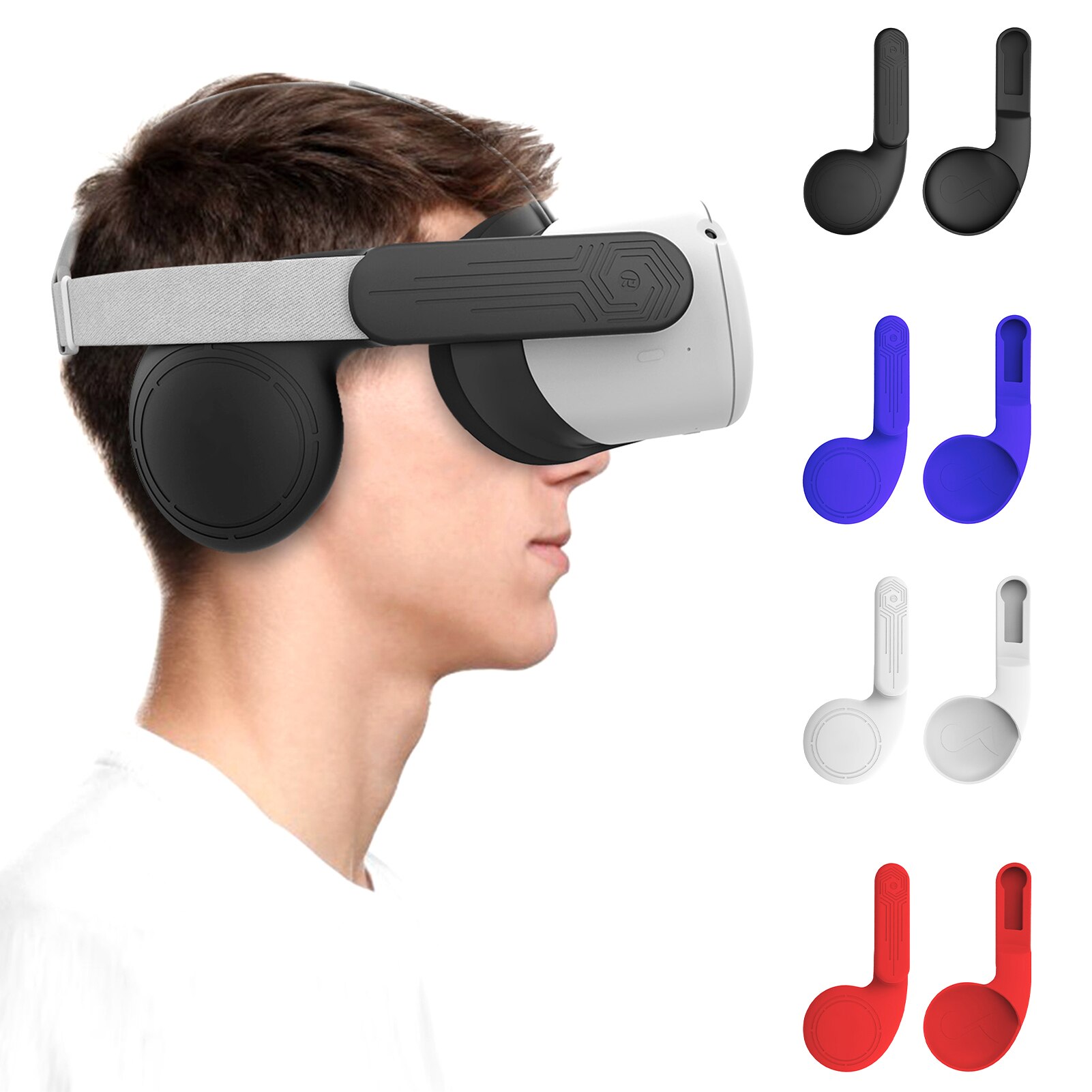 For Oculus Quest 2 VR Headsets Noise Reduction Earmuffs, Enhanced Headset Sound Muffs For Oculus Quest 2 Strap Accessories