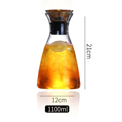 Jarra De cristal De alta capacidad De Dinamarca, Dispensador De zumo De Agua fría, limón, Soda, té perfumado, Dispensador De Agua, jarras, decantadores De vino: Triangle 1100ml