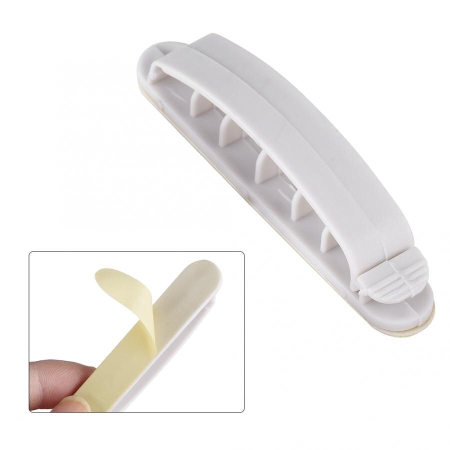 10PCS Cable Cord Line Wire Organizer Plastic Cable Clip Ties Fixer Fastener Holder Finishing Desktop Cable Holder Device Clipper
