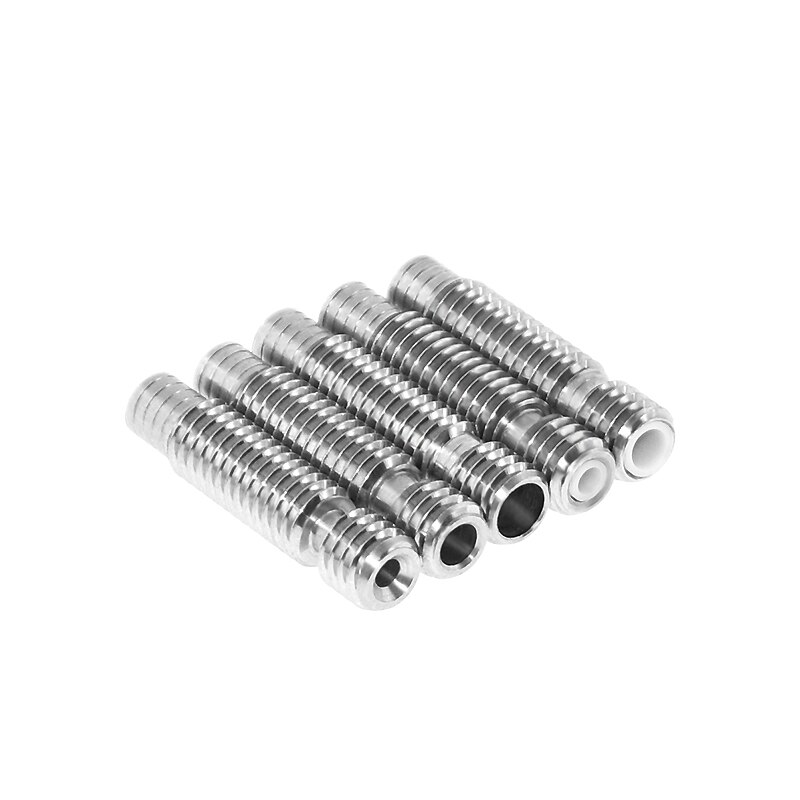 V6 Throat Heatbreak Short Heat Break Titanium PTFE All-Metal M6 for 1.75mm 3mm Filament 3D Printer Extruder Hotend Volcano