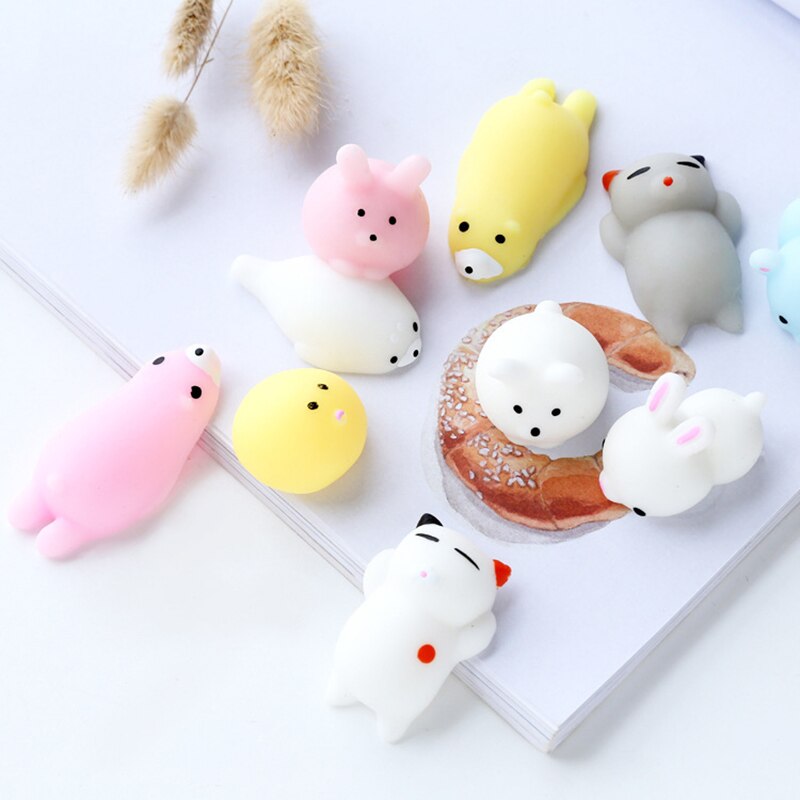 Squishy Soft Cute Dolls Wipes Antistress Animals Boot Ball Decompression Sticky Eliminate Pets Fun Stress Squishies Vent Toys