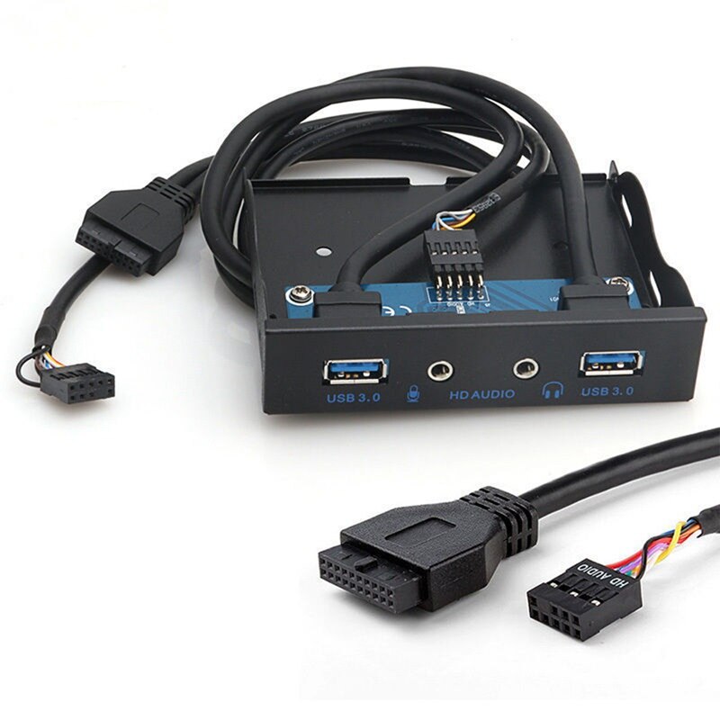 3.5 '' 2 usb 3.0 a hub + hd o  to 20 pin header floppy frontdrevpanel