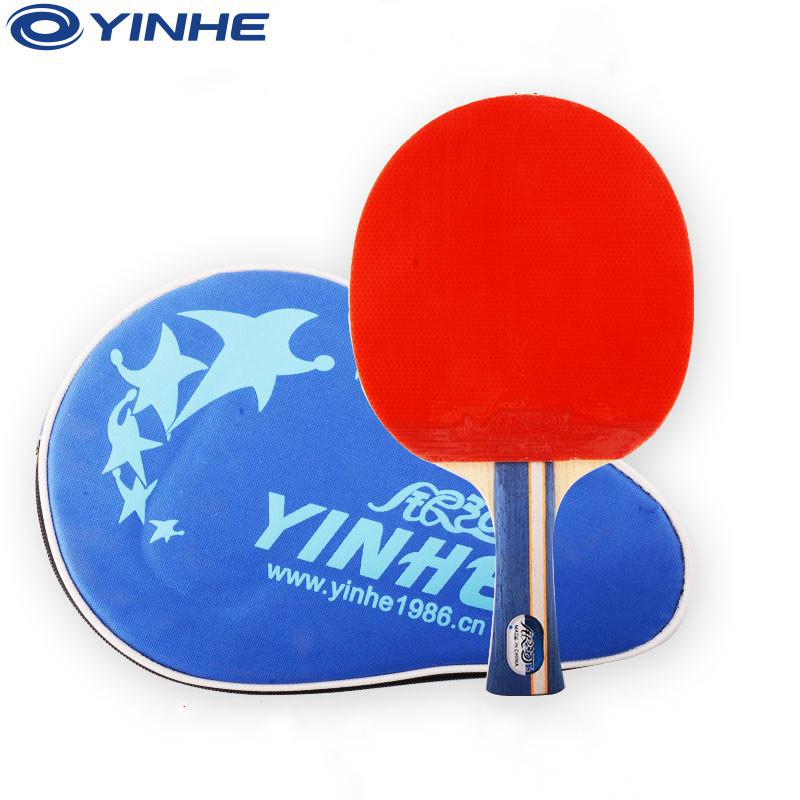 Raquetes de tênis de mesa galaxy yinhe 05b/05d, raquetes acabados, espinhas em borracha de ping-pong: 05b long handle