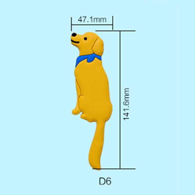 Multi-Purpose Hooks animal Fridge Hook Key Wall Crochet Holder adhesive refrigerator magnet wall can Washed holder wall hook: 08