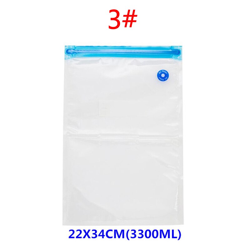 Reusable Food Vacuum Sealed Bag With Valve Transparent Sealing Packaging Machine Friendly Storage With Pump: 3